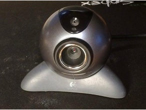 logitech quickcampro pie de la cámara webcam el monte quickcam pro 5000 3d print model - Mito3D