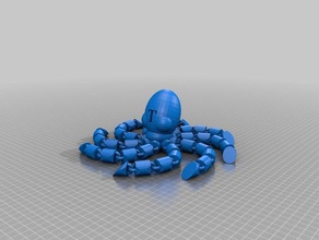 toy octopus 3d printing chain link 3d print model - Mito3D