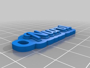 nurul - porta-chaves chaveiros personalizado 3d print model - Mito3D