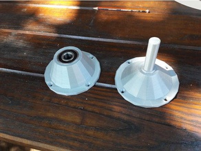 Kuchen-Ständer drehen Tisch 3d-drucken Kuchen dekorieren Kuchen-stand Drehtisch 3d print model - Mito3D