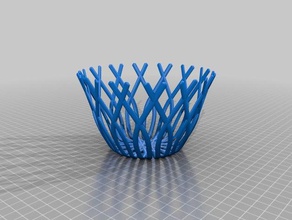 basket decor decorative wireframe 3d print model - Mito3D