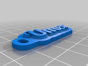 umer - Schlüsselanhänger kundengebundene 3d print model - Mito3D