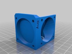 remix e3d v5 40mm fan duct layer tiny 3d printer accessories 3d print model - Mito3D