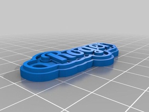 roger keychains customized 3d print model - Mito3D