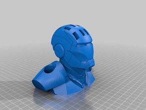 supporto usb carte sd et fourre tout gadget iron man 3d print model - Mito3D
