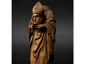 saint-denis paris tarama ve kopyaları 3d baskı 3 Boyutlu Tarama bishop Katedral Mesih Hıristiyan kilise kültürel miras denis Fransa baş saint heykel ahşap 3d print model - Mito3D