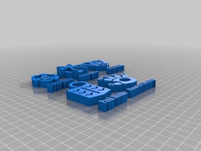monsuno takım semboller 3d baskı 3d print model - Mito3D
