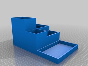 desk organizer 3d printing office equipment organization 3d print model - Mito3D