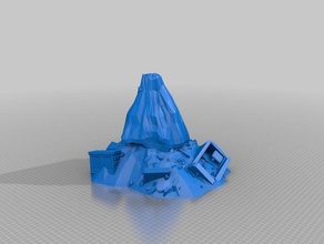radiactivos error de los nidos juegos y juguetes 40k desierto la fantasía miniatura del paisaje terreno wargame 3d print model - Mito3D
