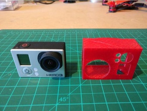 gopro hero3+ einfache Fall r c Fahrzeuge fpv Kamera mount hero 3 plus 3d print model - Mito3D