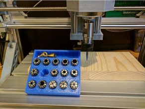 er11 Spannzangen-Halter extra-Ablage Werkzeug-Halterungen & - Boxen cnc Halter 3d print model - Mito3D