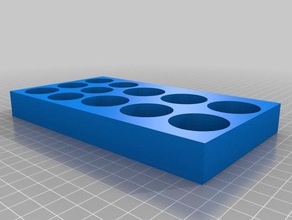 aaa aa c d 9v batería de celda la bandeja su cajón organización 3d print model - Mito3D