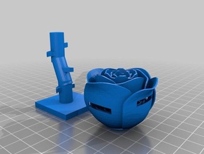 rose-sd-Karten-Halter 3d-drucken 3d print model - Mito3D