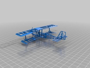amber iv exp hobby 3dmodel biplane model plane 3d print model - Mito3D