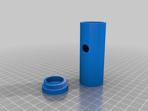 cabo p lanterna c tampa rosca im 3d baskı 3d print model - Mito3D