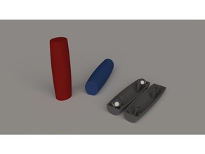 flip-stick juegos y juguetes fidget juguete la flip de mármol mokuru pie stick 3d print model - Mito3D