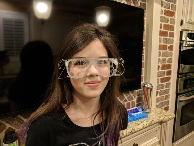 2018 yeni yıl tonları perde gözlük arifesi deklanşör 3D print model - Mito3D