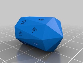 caesar dressing crystal d16 dice customized 3d print model - Mito3D