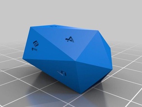 caesar dressing crystal d10 dice customized 3d print model - Mito3D