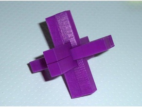 3d-puzzle kreuz Rätsel 3d print model - Mito3D
