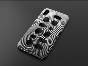 iphone x-Fall Löcher Handy Fall cover iphone-x smartphone smartphone-Fall 3d print model - Mito3D