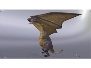 de dragon animaux 3d print model - Mito3D
