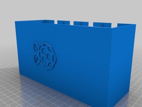 raspberry pi rack logo electronics arduino case 3d print model - Mito3D