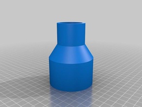 minivac cyclone dust collector adapter parts customized 3d print model - Mito3D
