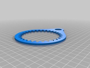 spirograph base without flat circle art tools 3d print model - Mito3D