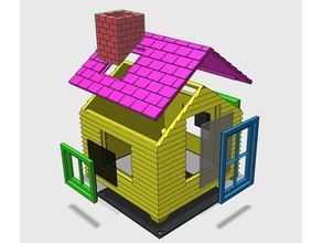 pequena casa esculturas caixa eletrônico a miniatura 3d print model - Mito3D