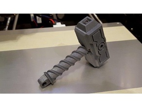 thor hammer keychain keychains avengers cool small thors 3d print model - Mito3D