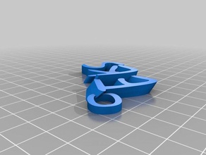 my customized iamburny's text - name keyring keyfob-elks 2 organization 3d print model - Mito3D