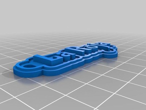 marta ısa conserje Anahtarlık özelleştirilmiş 3d print model - Mito3D