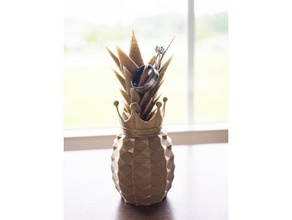 pineapple crown food & drink ananas crowns princess 3d print model - Mito3D