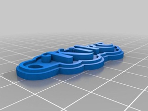 marta maria jos profesora Anahtarlık özelleştirilmiş 3d print model - Mito3D