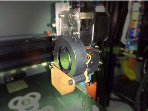e3d titan + v6 5015 cooling fan 3d printer parts 3d print model - Mito3D