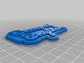 marta yapmak encarna Anahtarlık özelleştirilmiş 3d print model - Mito3D