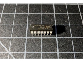 dip circuito integrado personalizador de sistemas eletrônica chip circuitboard mergulho openscad pacote paramétrico pcb printedcircuitboard placa impresso 3d print model - Mito3D