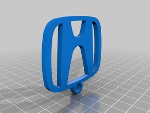 honda logo Schlüsselanhänger keychain 3d print model - Mito3D