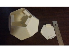 dodecaedro 2 pulgadas del borde de matemáticas 3d print model - Mito3D