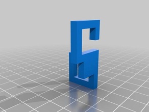rotated s hook household 3d print model - Mito3D