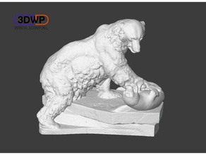 polar bear sculpture 3d scan scans & replicas animal oliver laric seal statue 3d print model - Mito3D