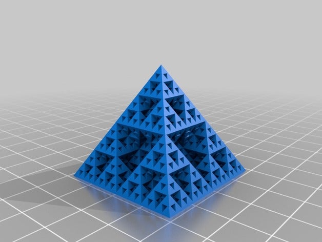 meine angepasste Spirale vase sierpinski-Pyramide openscad Mathe-Kunst kundengebundene 3D print model - Mito3D