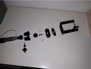 icanany selfie pole rotating interface mobile phone bracket brackets holder stick sticks 3d print model - Mito3D