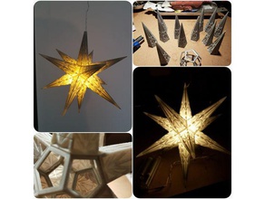 star light 2 decor weihnachten weihnachtsstern xmas decorations 3d print model - Mito3D