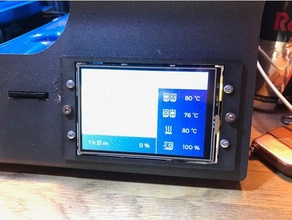 bcn3d sigma display touchscreen mounting plate 3d printer parts lasercut 3d print model - Mito3D