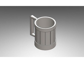 ale mug kitchen & dining beer coffee cup 3d print model - Mito3D