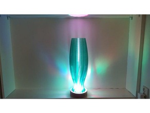 torpille de la lampe 2 ménage vase fleurs abat-jour des lampes l'abat-jour spirale mode spiralized d'impression vases 3d print model - Mito3D