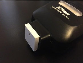 nikon sb-500 chaud chaussure de couverture la caméra le couvercle flash chaude protecteur speedlight 3d print model - Mito3D