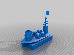 2 gemi 1950 dünya Fatih - cruiser boardgame 3d baskı 3d print model - Mito3D
